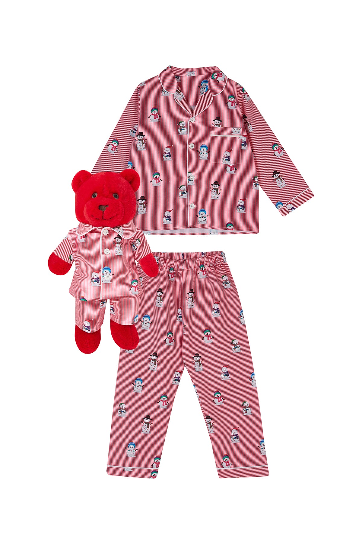 Funny Snowmen Uyku Arkadaşlı Pijama Seti