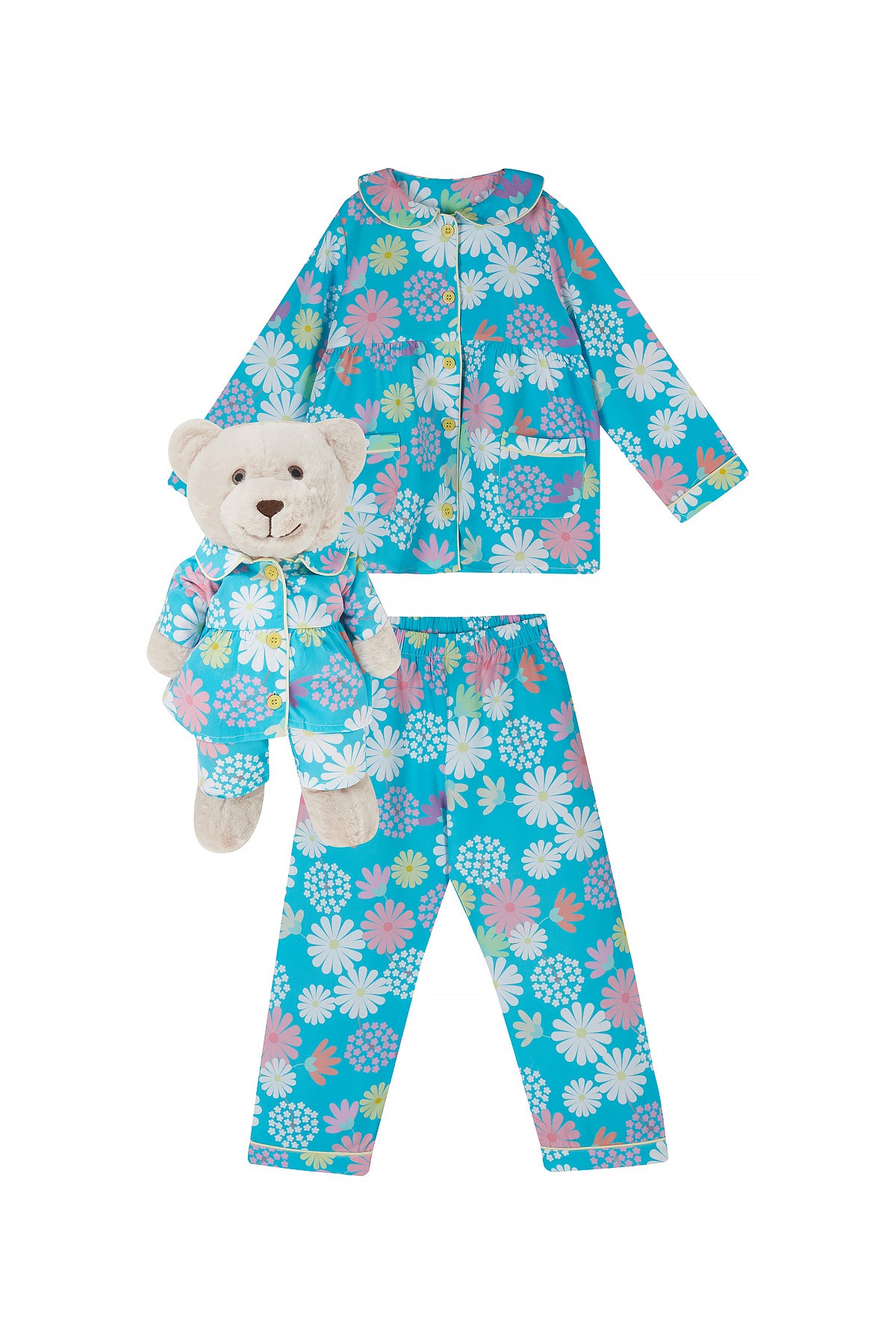 Turquoise Uyku Arkadaşlı Pijama Seti