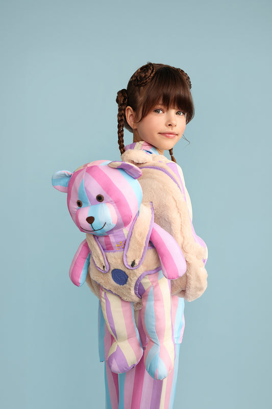 Angel Sırt Çantalı Uyku Arkadaşlı Pijama Seti