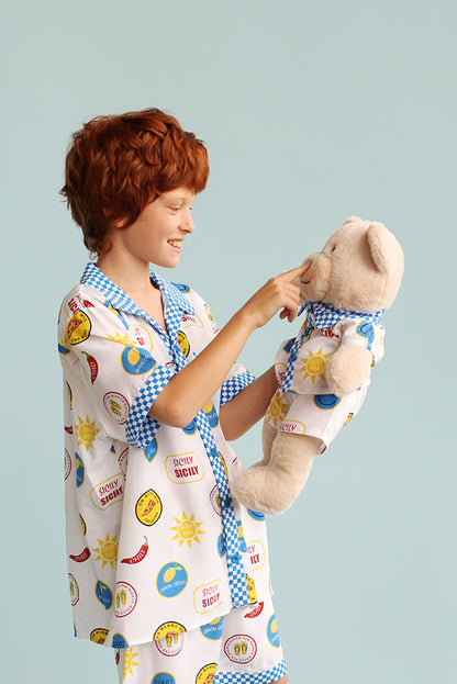 Sicily Uyku Arkadaşlı Pijama Seti