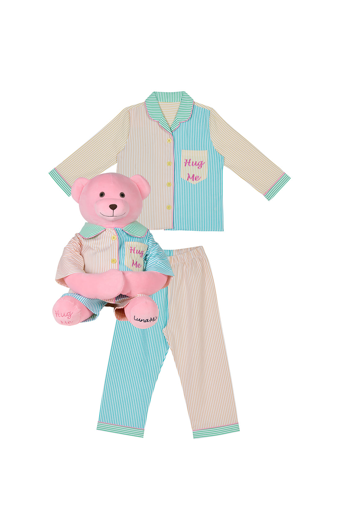 Kika Multicolor Hug Me Uyku Arkadaşlı Pijama Seti