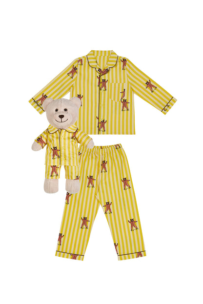 Skater Bear Uyku Arkadaşlı Pijama Seti