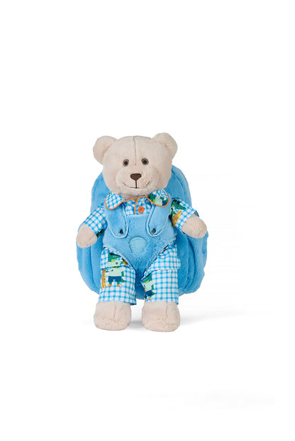 Surfer Dino Sırt Çantalı Uyku Arkadaşlı Pijama Seti