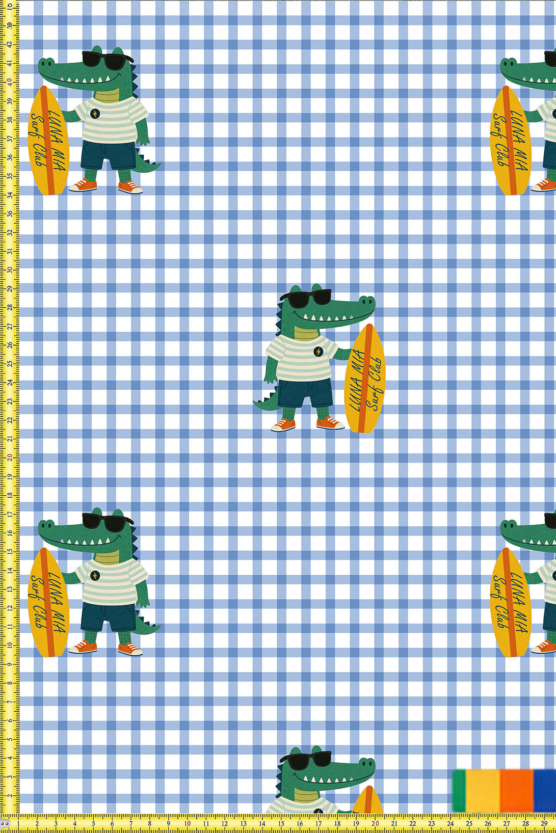 Surfer Dino Sırt Çantalı Uyku Arkadaşlı Pijama Seti