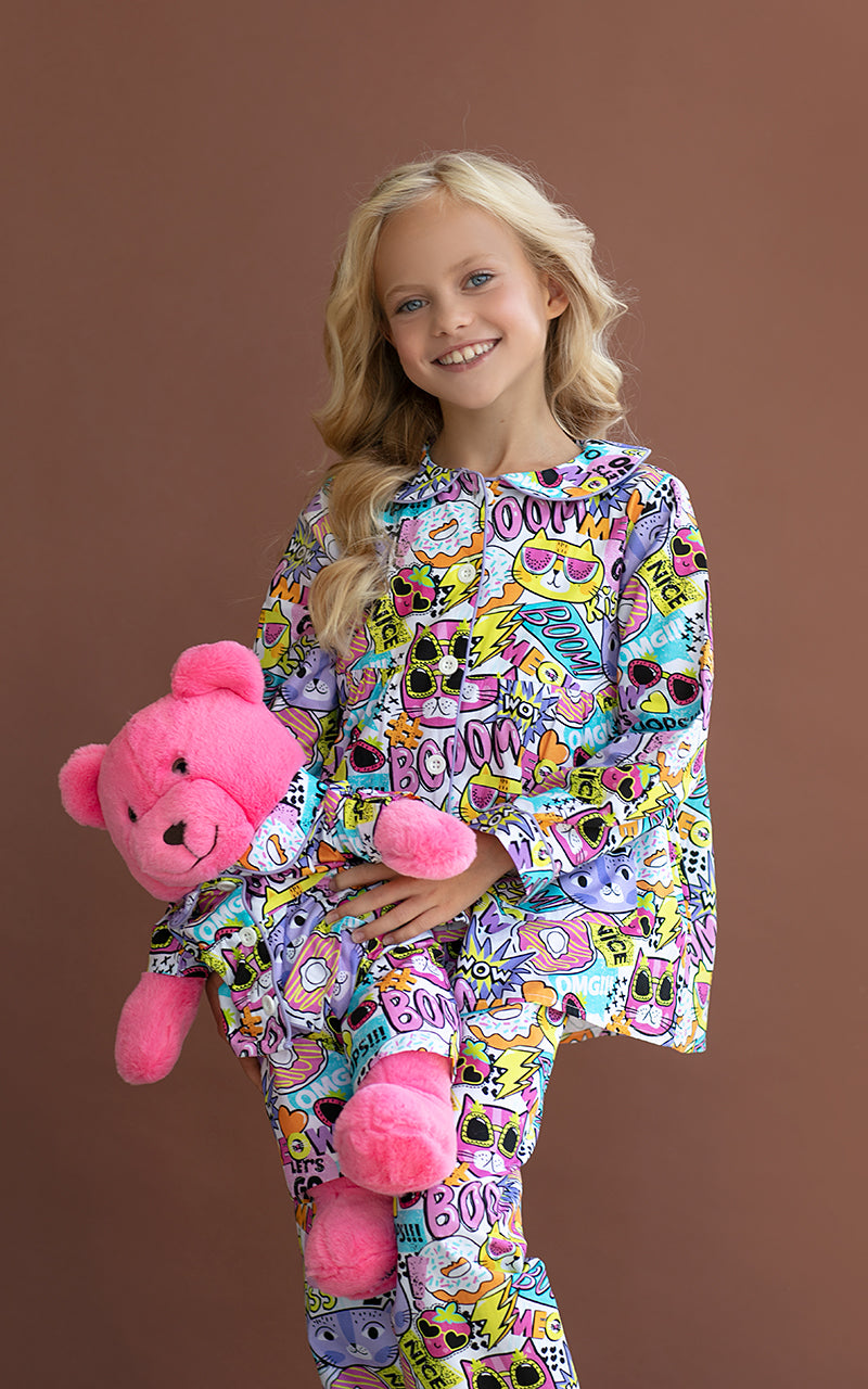 Gatto Uyku Arkadaşlı Pijama Seti
