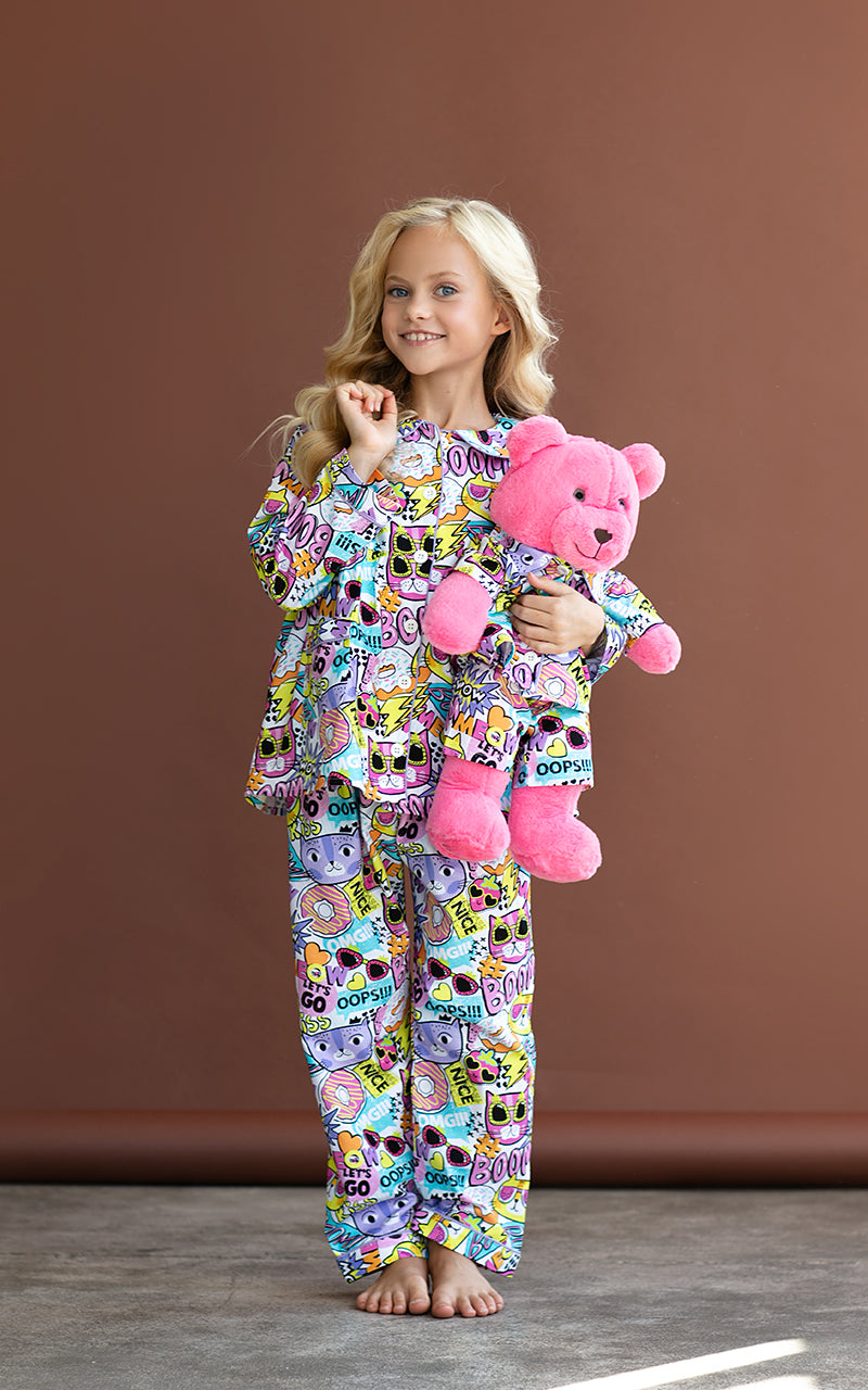 Gatto Uyku Arkadaşlı Pijama Seti