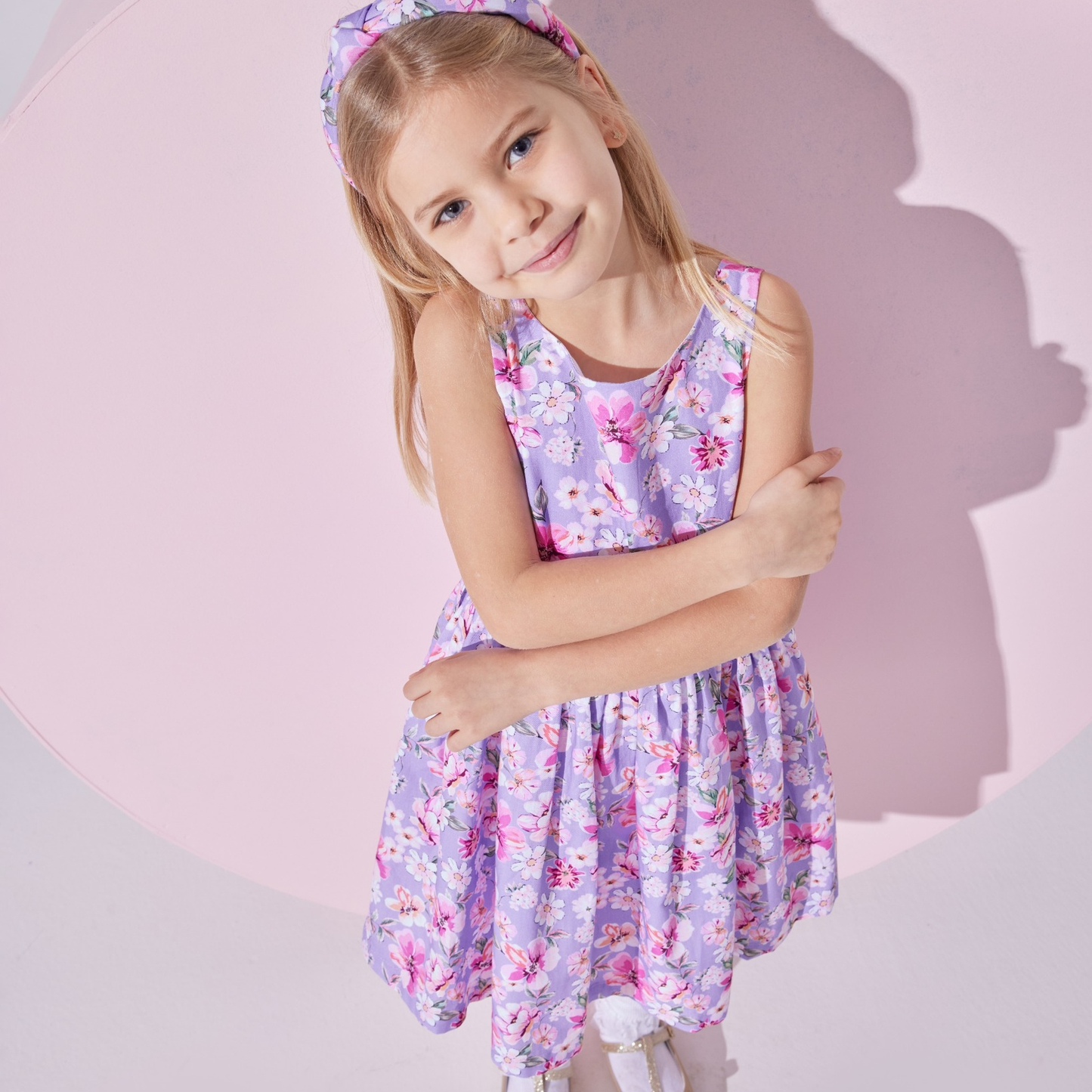 Lilly Flower Elbise ve Taç Aksesuar