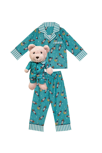 Space Uyku Arkadaşlı Pijama Seti