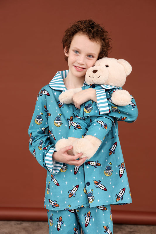 Space Uyku Arkadaşlı Pijama Seti