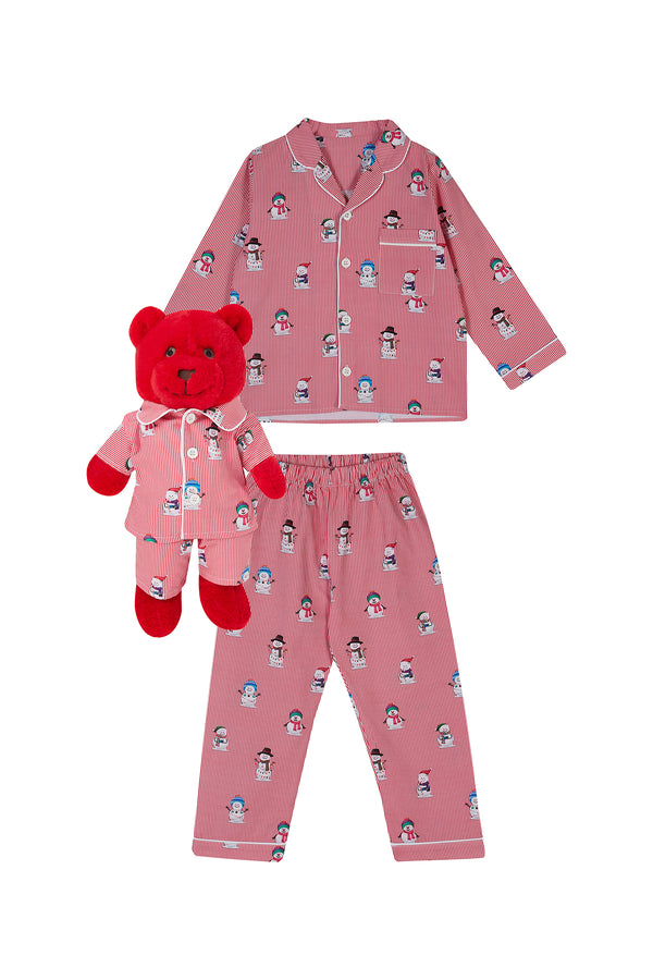 Funny Snowmen Uyku Arkadaşlı Pijama Seti