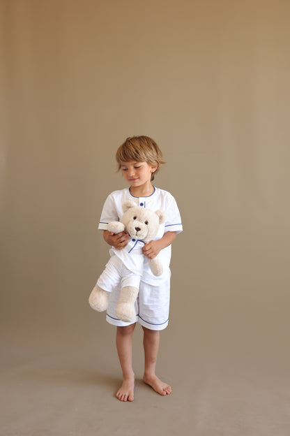 Pure White Boy Uyku Arkadaşlı Pijama Seti