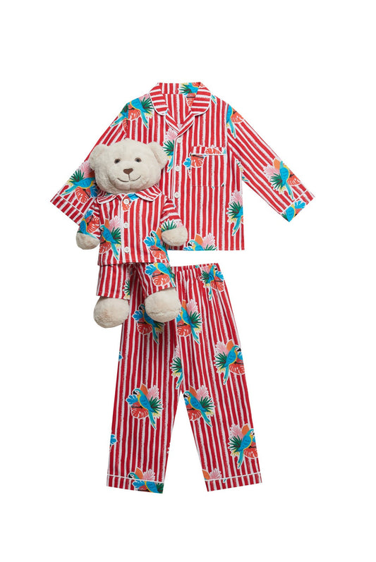 Pappagallo Uyku Arkadaşlı Pijama Seti